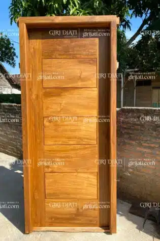pintu jati minimalis view depan