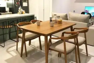 Jual Meja Makan Minimalis Retro Cafe Jati – Elegan, Kuat, dan Estetik