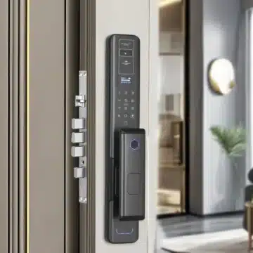 pintu kayu smart lock